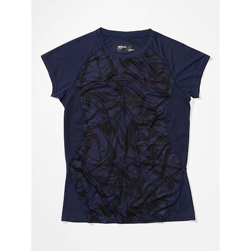 Marmot Crystal Clothes - Womens T-Shirts Navy CA7312096 Canada